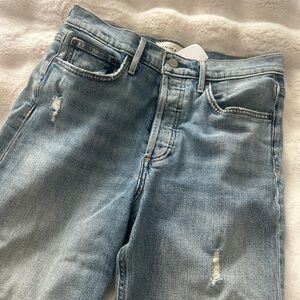 Denim Forum Light Blue Distressed Jeans